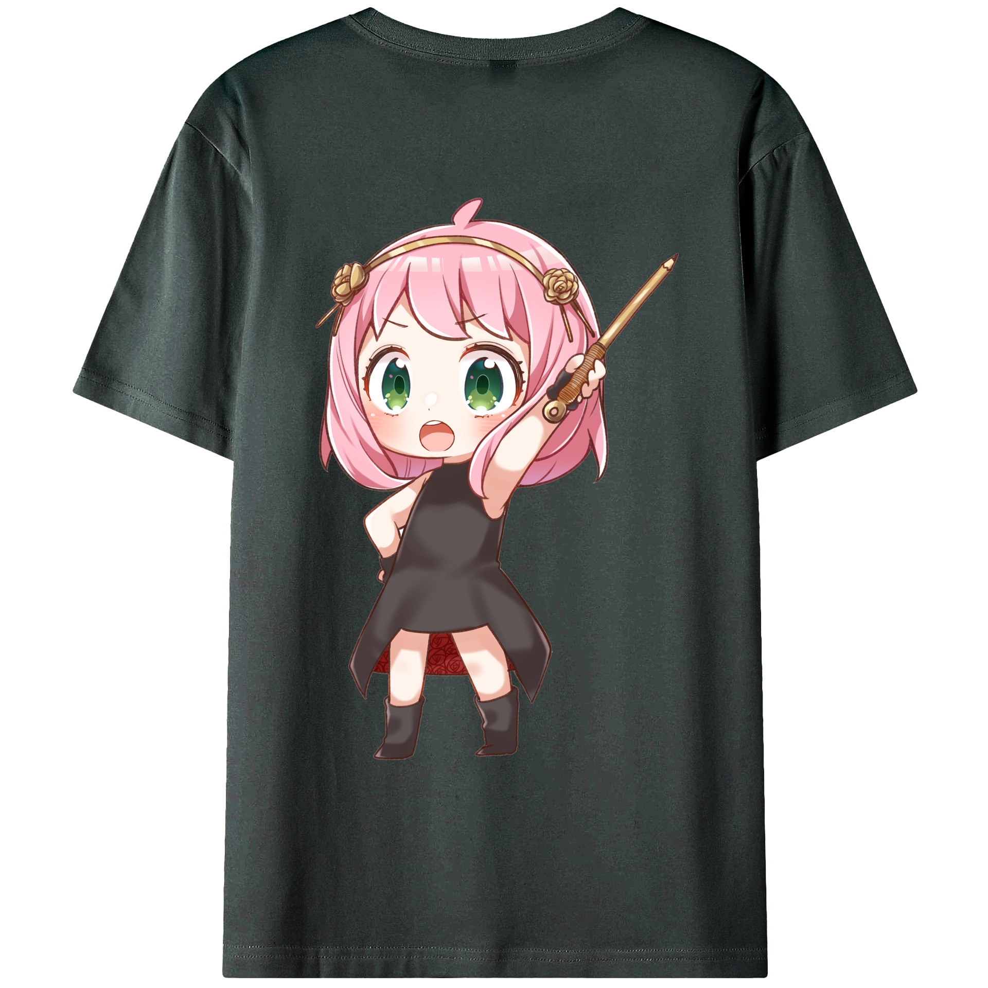 （画像用） SPY×FAMILY间谍家家酒 綿100％ メンズ半袖Tシャツ（バックプリント） 通気性